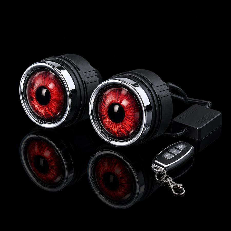 Kit de Ojos LED 33 Modos para Auto con Control Remoto – Ojos, Emoticones y Logos