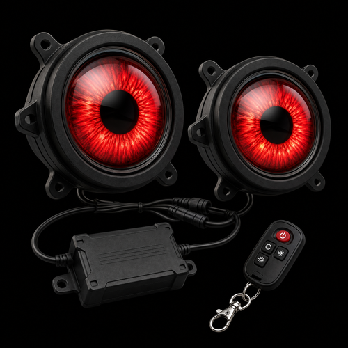Kit de Ojos LED 33 Modos para Auto con Control Remoto – Ojos, Emoticones y Logos
