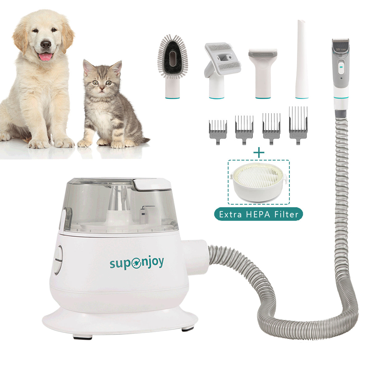 KELYX Pro 7-in-1 Grooming Vacuum Kit